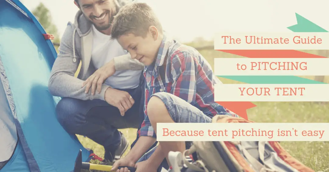 pitching a tent