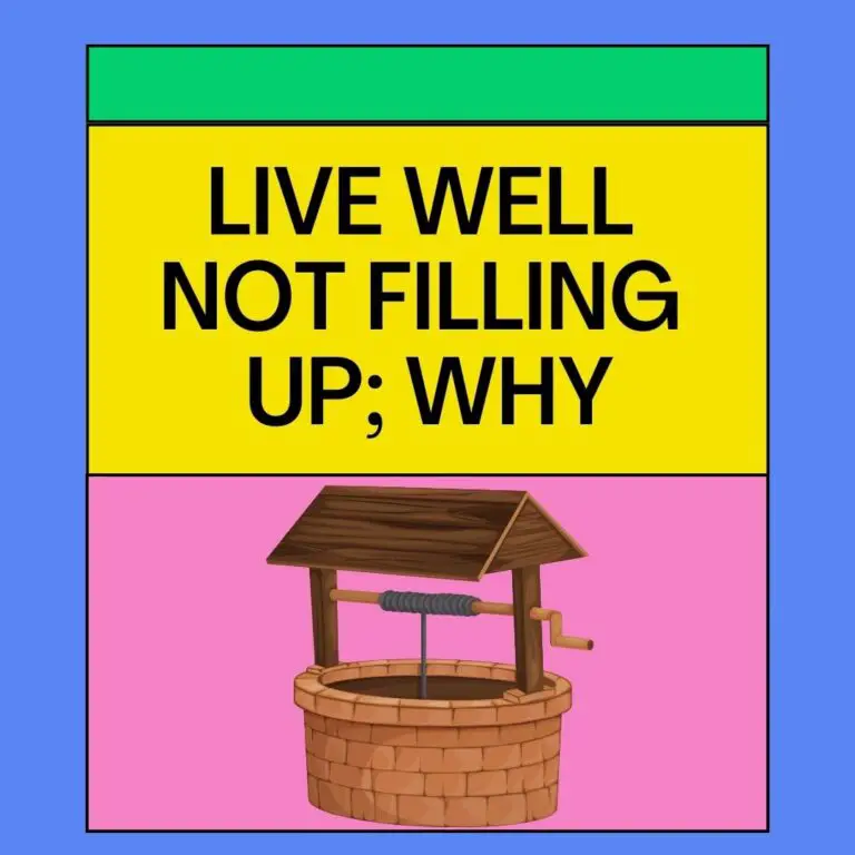 Live Well Not Filling Up?: [5 Reasons+Solutions]