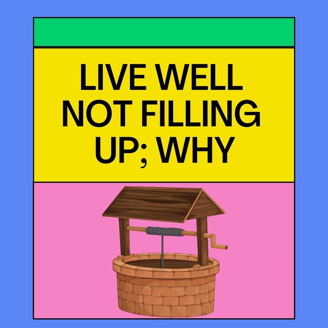 Live Well Not Filling Up