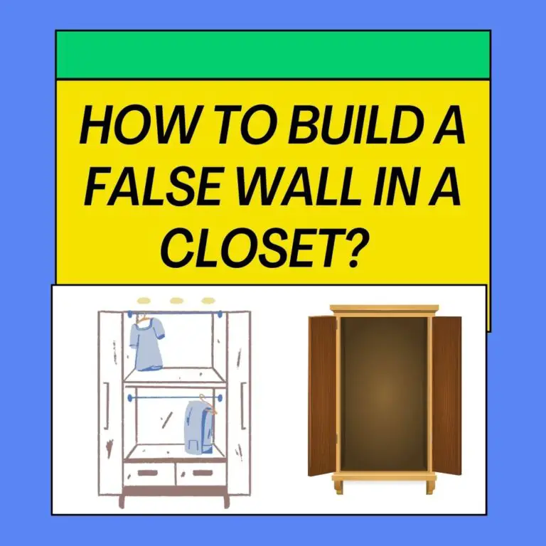 How to Build a False Wall in a Closet?